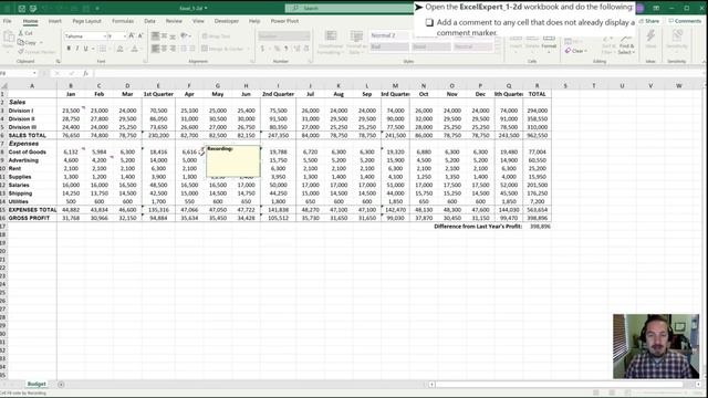 MO-201 Excel Expert Exam Review 1-2 Practice Tasks (2/2)