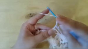 Ажурный бактус крючком "Соломоновы петли"