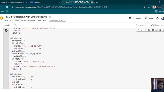 Implementing Hash Table using Insert, Displaying, Deleting, Searching Functions | Data Structure