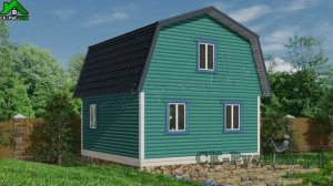 Проект дома 6 на 6 метра с мансардой