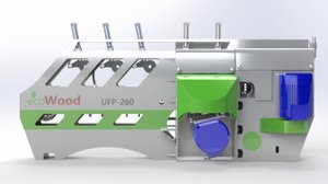 EcoWood UFP-260 Фрезерно-пильный станок для тонкомера
