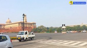 Walking tour central secretariat New Delhi | Rashtrapati Bhawan - India |