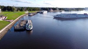 #Золотое кольцо  #Углич с высоты / Набережная & Теплоход #mavic mini