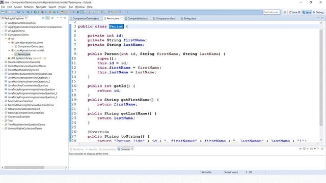 Discuss Comparable and Comparator? Which one should be used in a given scenario ? смотреть онлайн