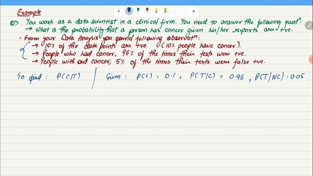 12. Bayes' Theorem with Practical Example. EASY!