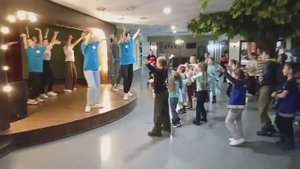 Флешмоб в городе профессий " Лавретания ".