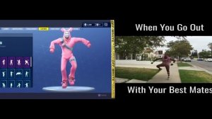 Танцы в Fortnite и в реальной жизни