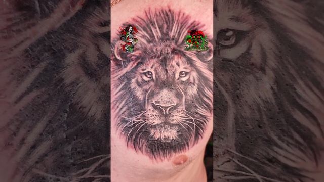 Scar cover up with a lion tattoo #shorts