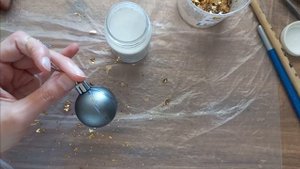 Новогодние шарики поталью очень просто! Часть 2| Елочные шары ручной работы