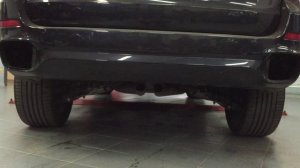 BMW X5 M50d (F15) exhaust sound with the silencer (muffler) cut off
