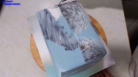 УКРАШЕНИЕ ТОРТОВ, ЗИМНИЙ - НОВОГОДНИЙ ТОРТ от SWEET BEAUTY СЛАДКАЯ КРАСОТА , Winter Cake Decoratio