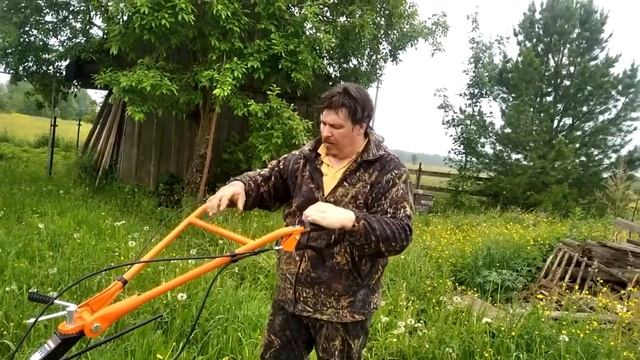 Огород - Самое первое окучивание мотоблоком