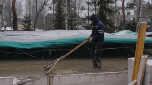 Строим дом. Как залить бетон зимой?