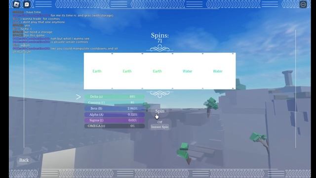 Spinning 145 spins ı Roblox Elemental Chaos ı Bisc смотреть онлайн
