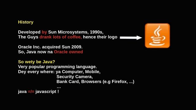 Introduction for Java Programing