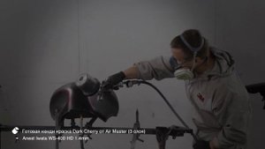 Покраска мотоцикла из красного кенди в черный цвет 'Кенди на черное' / Candy paint on black