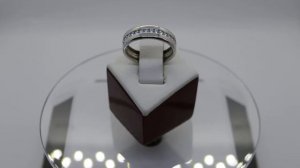 Элегантное серебряное обручальное кольцо