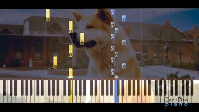 GOODBYE HACHIKO | PIANO TUTORIAL synthesia| FREE sheet music смотреть онлайн