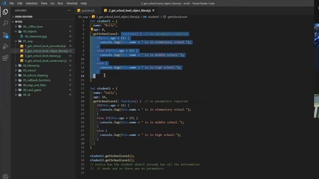 Javascript Object Oriented Programming - OOP part 1