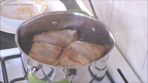 Очень Вкусная Закуска Грудинка Вареная в соевом соусе как копченая от Коля Коля.