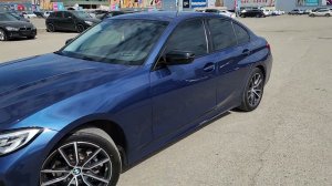 BMW 3 - полировка кузова и керамика,  тонировка стекол , покрасили накладки боковых зеркал