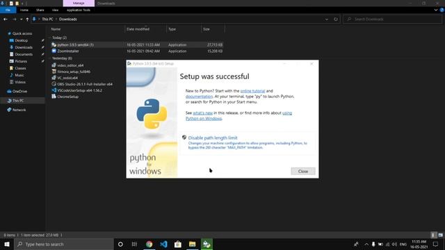 Install Python in Windows 10 successfully смотреть онлайн