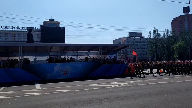 Парадные расчеты на параде Победы в Донецке 1 (24.06.2020)
