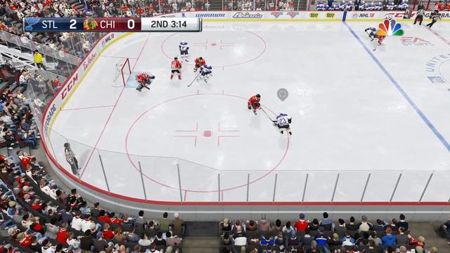 NHL® 18 PS4 Pro: Chicago Blackhawks vs St. Louis Blues. Exhibition game. смотреть онлайн
