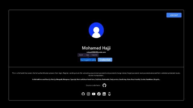 FULL AUTHENTICATION w sending emails REACT JS NEXT JS TYPESCRIPT 2023