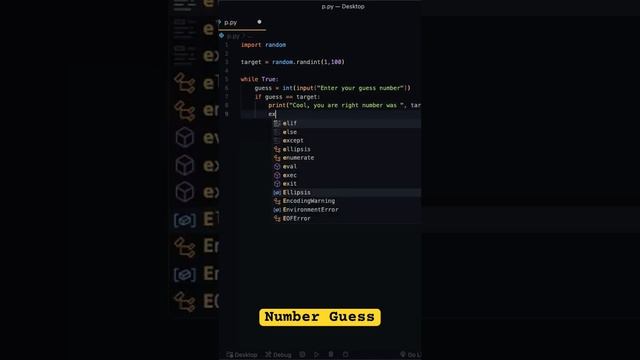 Game | Python | Guess the number #coding