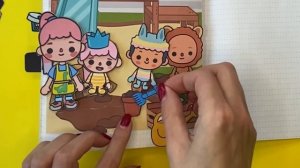 СТАЛА РЕБЁНКОМ НА 24 ЧАСА ЧЕЛЛЕНДЖ / СХЕМЫ / БУМАЖНАЯ ТОКА БОКА / ДОМИК В ТЕТРАДИ