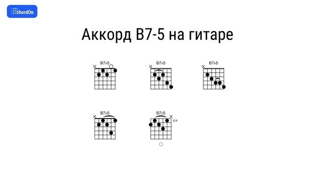 Как играть аккорд B7-5 на гитаре и фортепиано смотреть онлайн