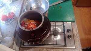 Афганский Казан.Курица с Айвой.