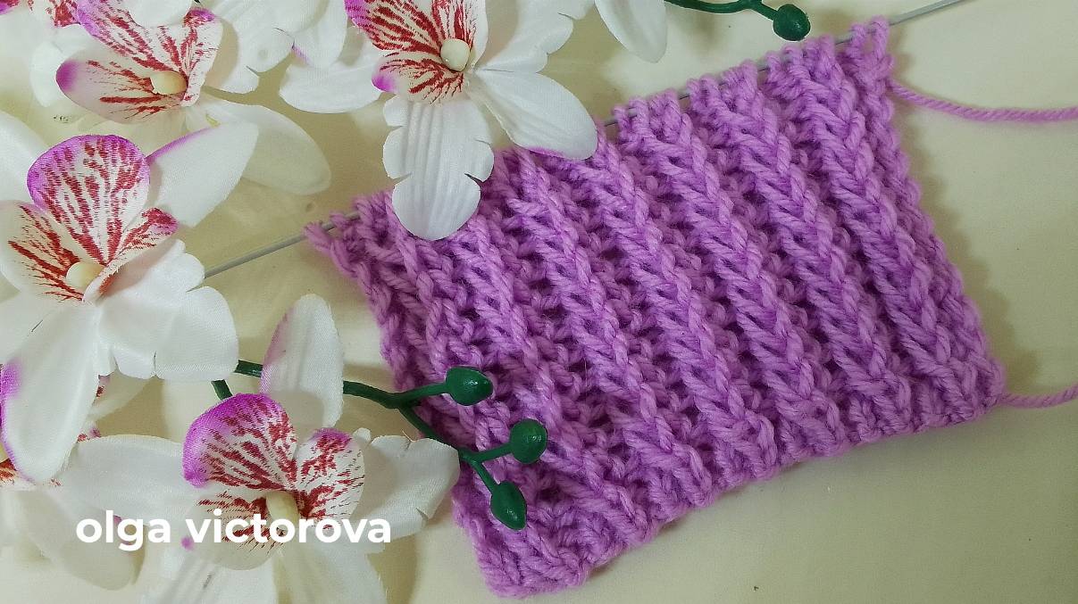 ОБЪЕМНЫЙ РЕЛЬЕФНЫЙ УЗОР СПИЦАМИ 269  Вязание Узоры спицами Knitting patterns