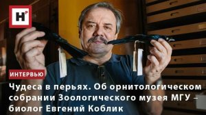 ЧУДЕСА В ПЕРЬЯХ. ОБ ОРНИТОЛОГИЧЕСКОМ СОБРАНИИ ЗООЛОГИЧЕСКОГО МУЗЕЯ МГУ ― БИОЛОГ ЕВГЕНИЙ КОБЛИК