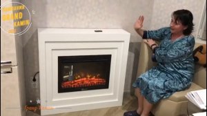 Видео отзыв от клиента на камин.Белый портал с очагом.Электрический камин у Гранд Камин.Electrolux