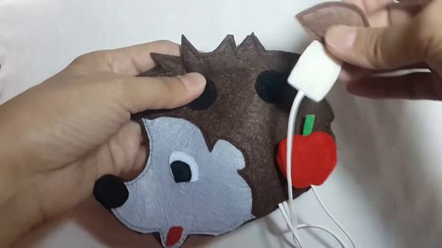 Ежик из фетра.