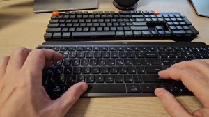 звук keychron k5se vs logitech mx keys s