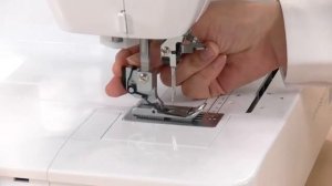 Плоскошовная машина Brother CV3440/3550. Замена прижимной лапки.