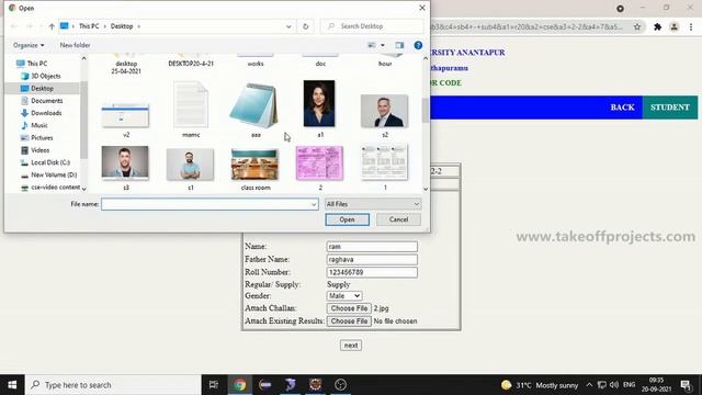 Hall ticket generator using QR code | Java Mini Projects | CSE Minor Projects