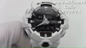 Обзор. Мужские наручные часы Casio G-SHOCK GA-700-7A с хронографом