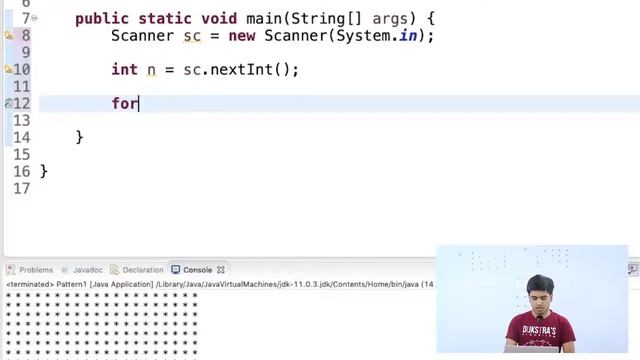 Java Placement Course | Pattern Question Part 1 | Lecture 13