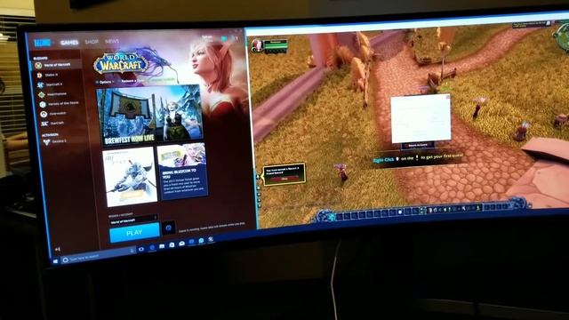 World of Warcraft on Samsung 49" Super Ultra Wide смотреть онлайн