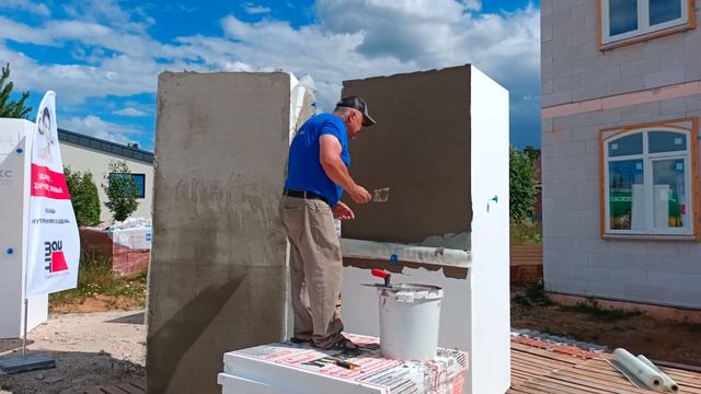 Open Village, выставка загородных домостроительных технологий, базовый армирующий слой клей Baumit смотреть онлайн