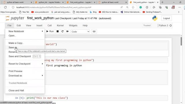 Jupyter Notebook Tutorial for Beginners with Python смотреть онлайн