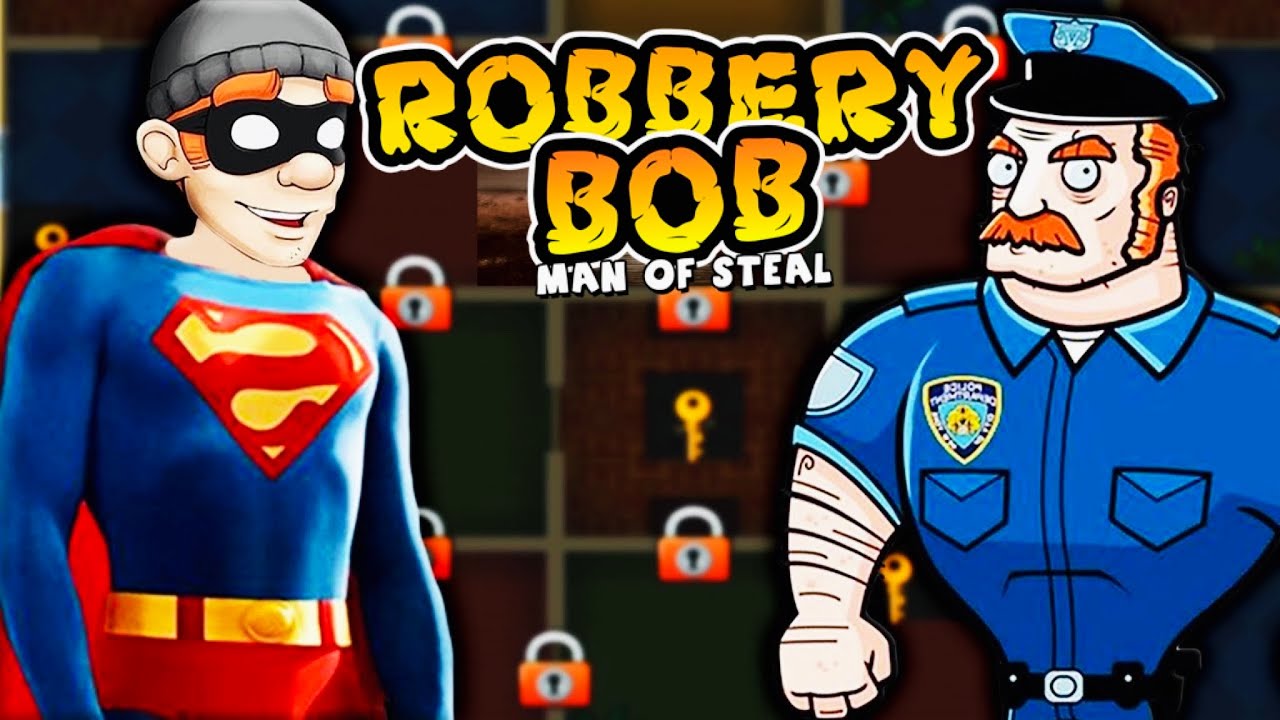 ВОРИШКА БОБ 1! ROBBERY BOB #16 КРУТОЙ СУПЕРМЕН! ОГРАБЛЕНИЕ! РОББЕРИ БОБ! Крутая игра Robbery Bob