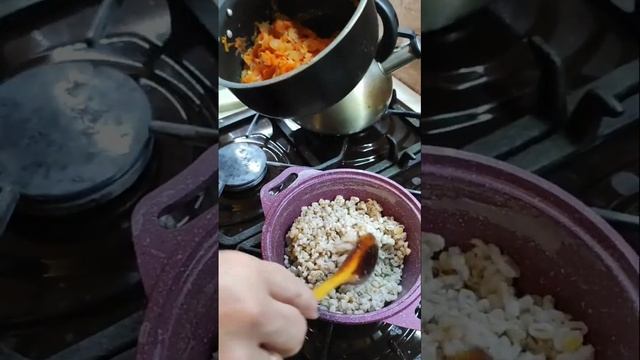 Перловка с овощами. Просто и вкусно.