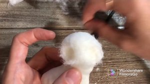 Ватная игрушка на ёлку Сова мастер-класс, бескаркасная игрушка