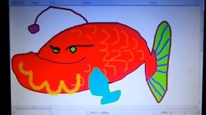 How to draw an angler fish