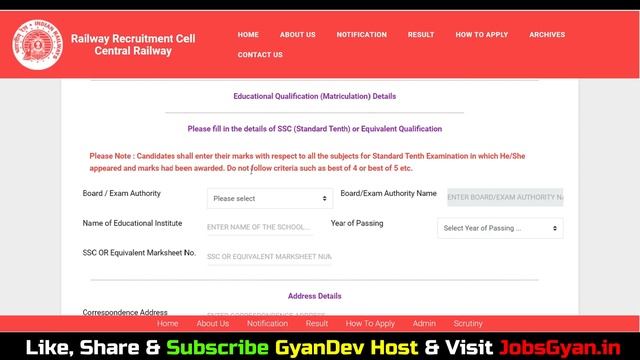 Central Railway Apprentice 2023 Form Kaise Bhare | RRC Central Railway Apprentice Online Form 2023 смотреть онлайн